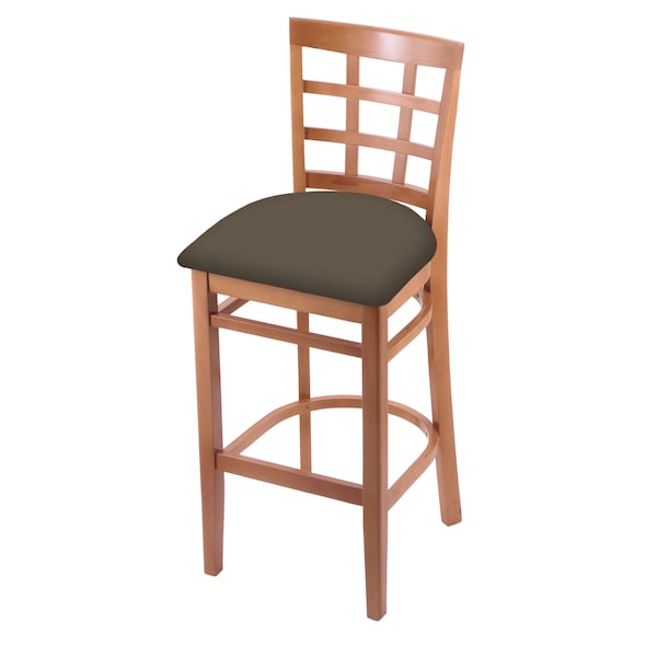 25" Counter Stool, Medium Finish, Canter Earth Seat